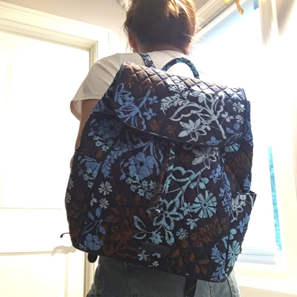 Vera Bradley Drawstring Backpack (Java Floral)